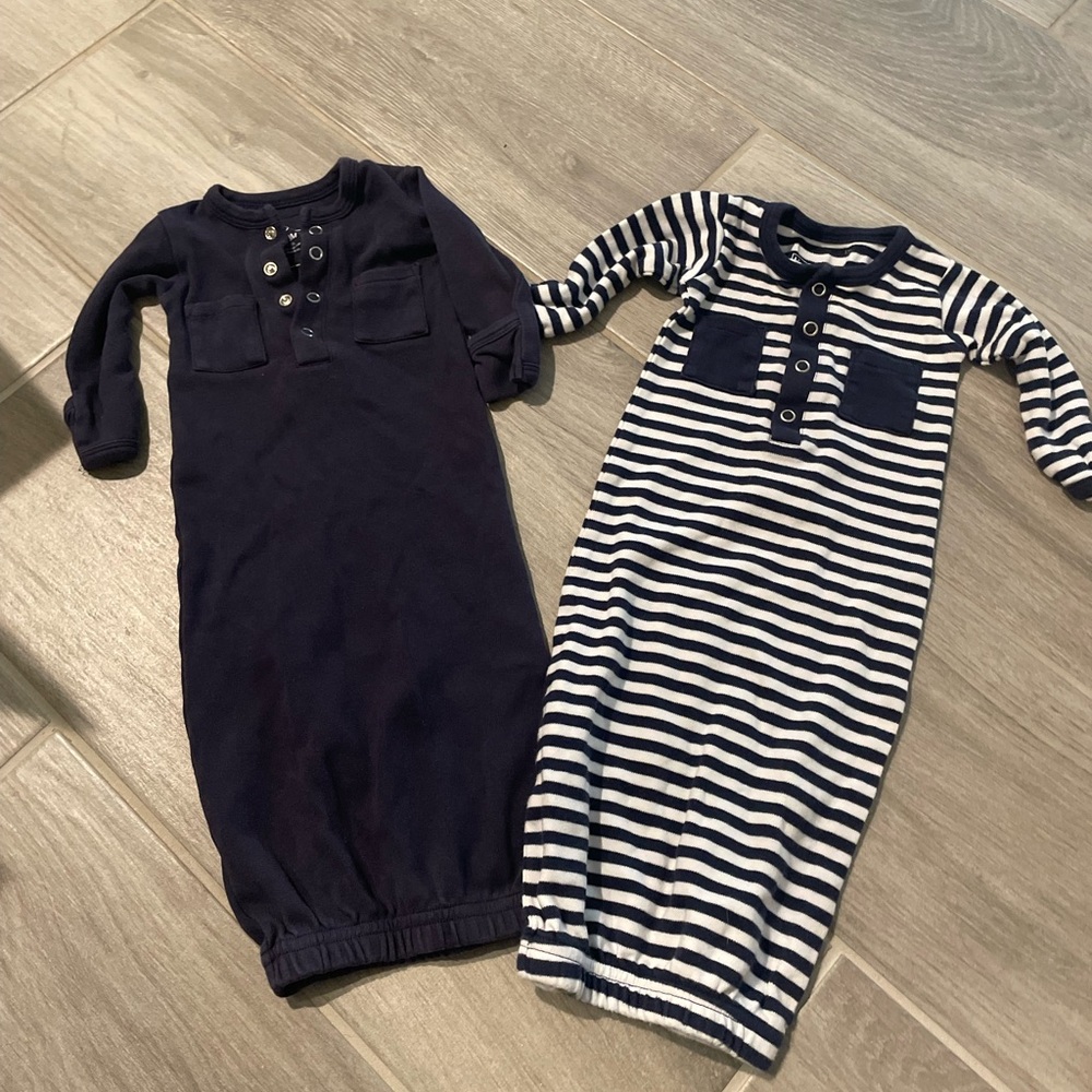 Loved Baby Gown Organic Sleep 0-3 Lot Pajamas